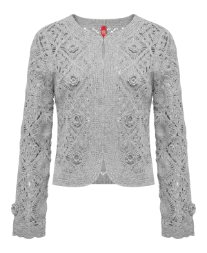 YAYING Water-Soluble Lace Knit Cardigan